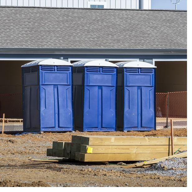 Construction site portable toilet